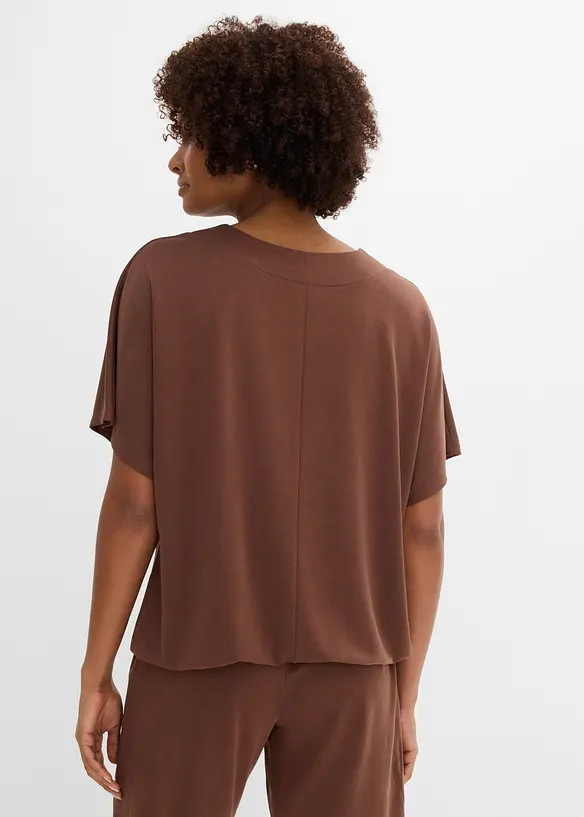 Oversizetopp i mjuk viskosmix, bonprix