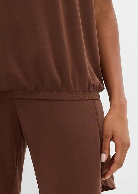 Oversizetopp i mjuk viskosmix, bonprix