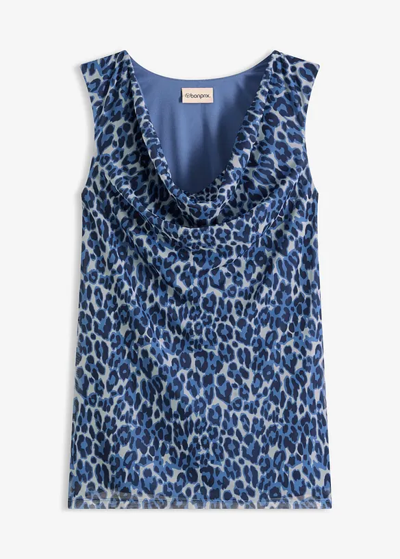 Linne med draperad ringning, bonprix