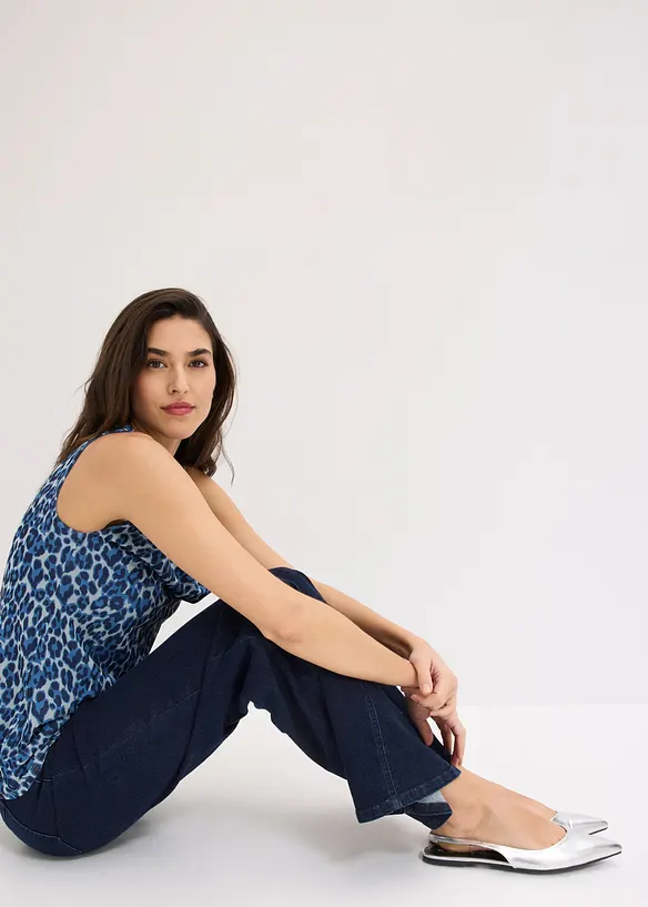Linne med draperad ringning, bonprix
