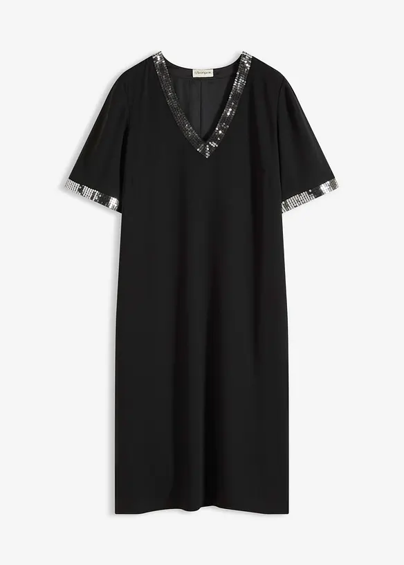 Chiffongkl&auml;nning med paljetter, bonprix