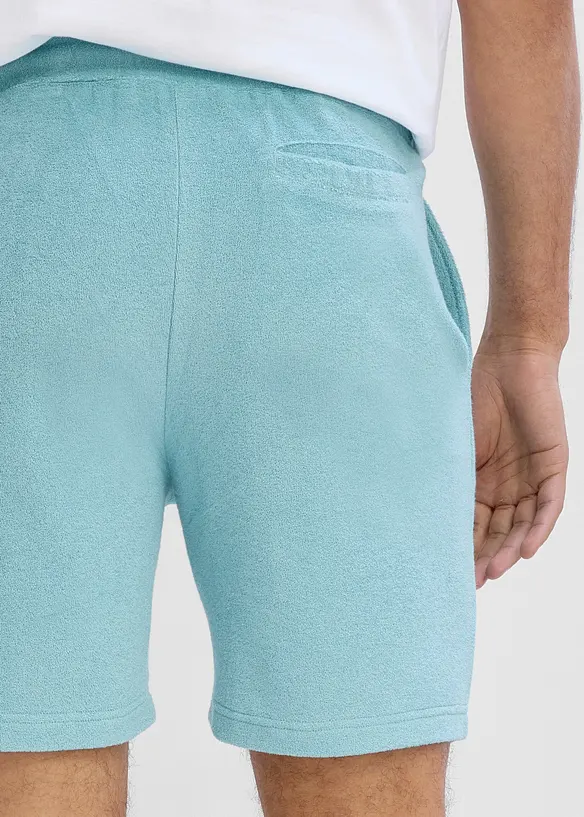 Shorts i frott&eacute; med bekv&auml;m midja, bonprix