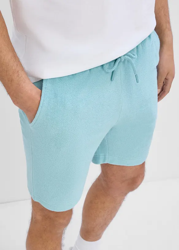 Shorts i frott&eacute; med bekv&auml;m midja, bonprix