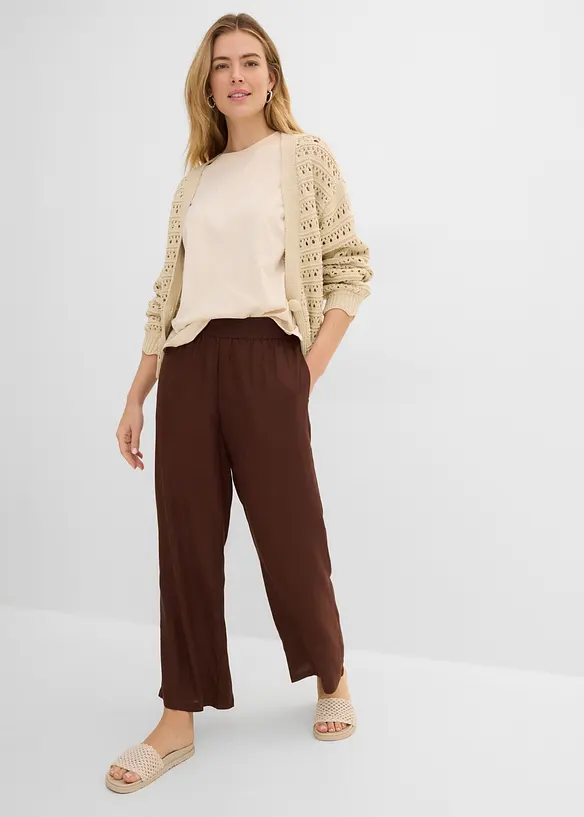 Marlenebyxa av mjuk viskosmix, bonprix