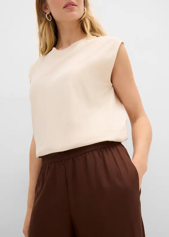 Marlenebyxa av mjuk viskosmix, bonprix