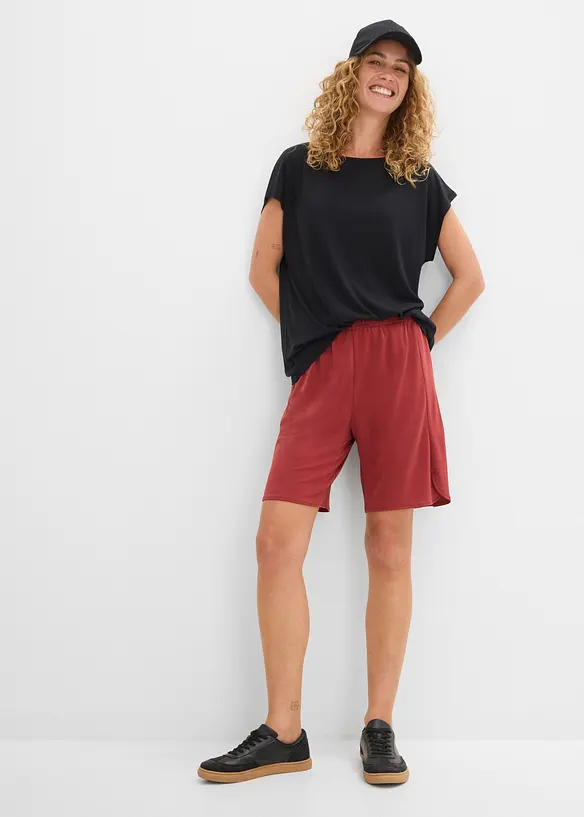 Dra p&aring;-shorts av mjuk viskosmix, bonprix