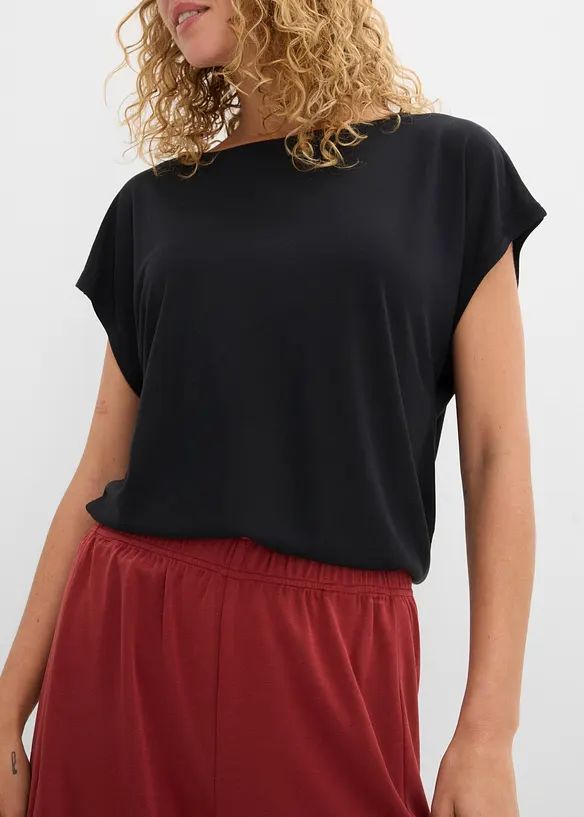 Dra p&aring;-shorts av mjuk viskosmix, bonprix