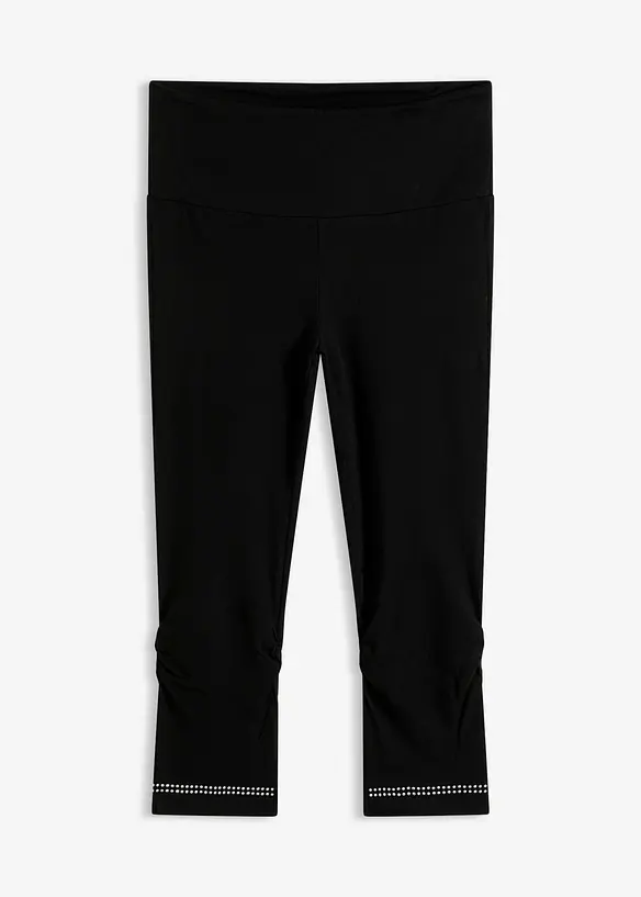 Caprileggings med glitter (2-pack), bonprix