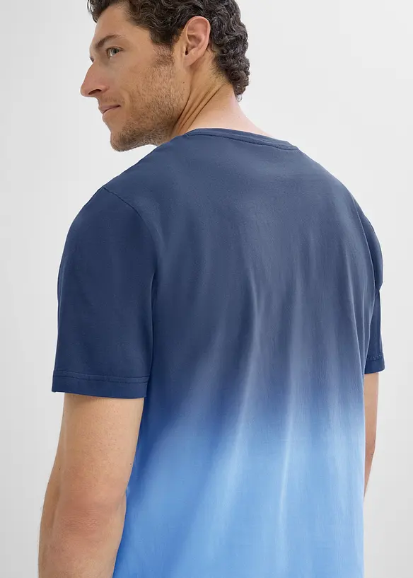 T-shirt med olika f&auml;rgnyanser, av ekologisk bomull, bonprix