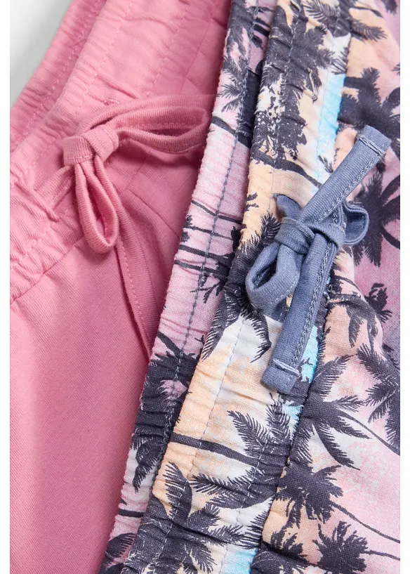 Jerseyshorts (2-pack) av ekologisk bomull (2-pack), bonprix