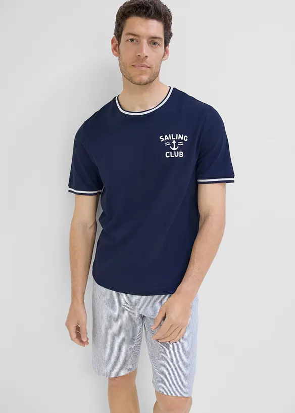 T-shirt i pik&eacute; av ekologisk bomull, bonprix