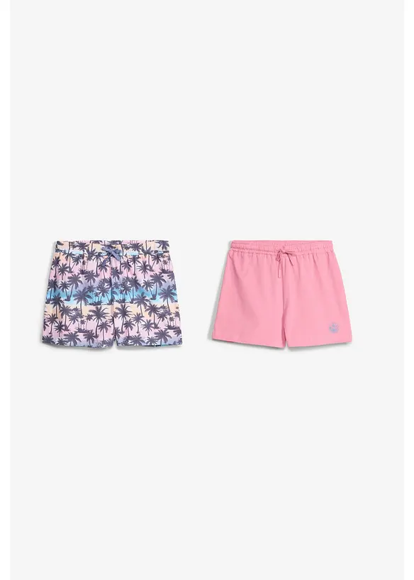 Jerseyshorts (2-pack) av ekologisk bomull (2-pack), bonprix