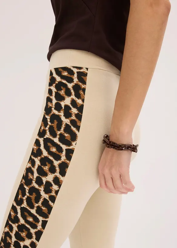Caprileggings med leopardm&ouml;nster, bonprix