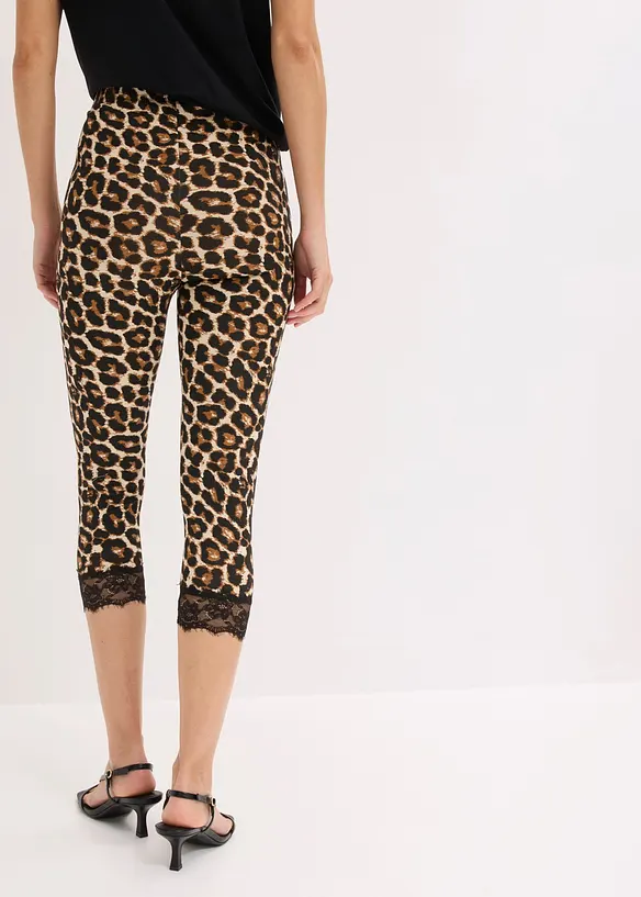 Caprileggings med spets, bonprix