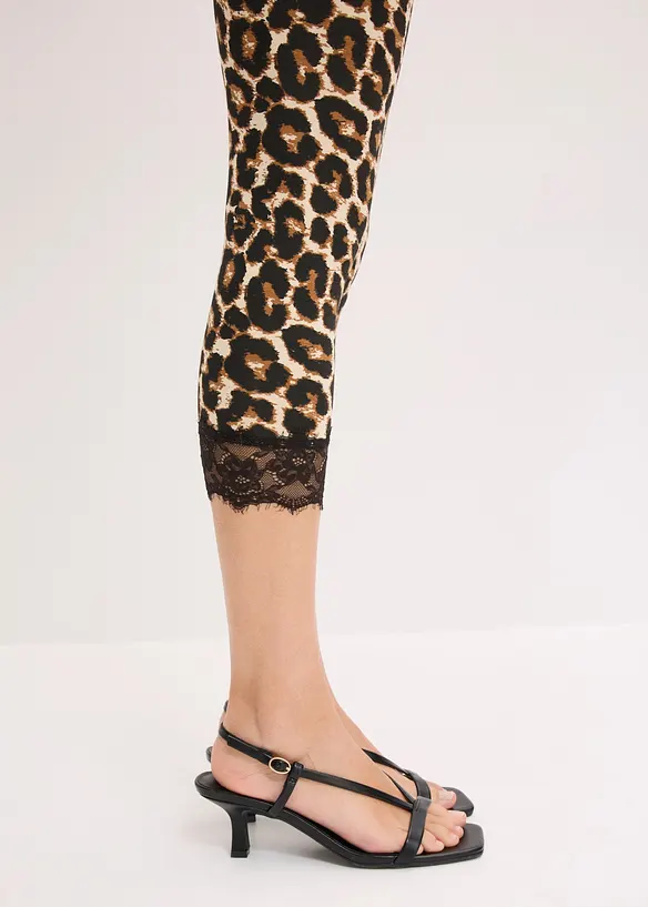 Caprileggings med spets, bonprix