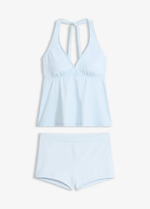 Tankini med halterneck och badbyxa i hipstermodell (2 delar), bonprix