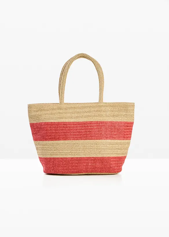 Shoppingv&auml;ska med halmlook, bonprix