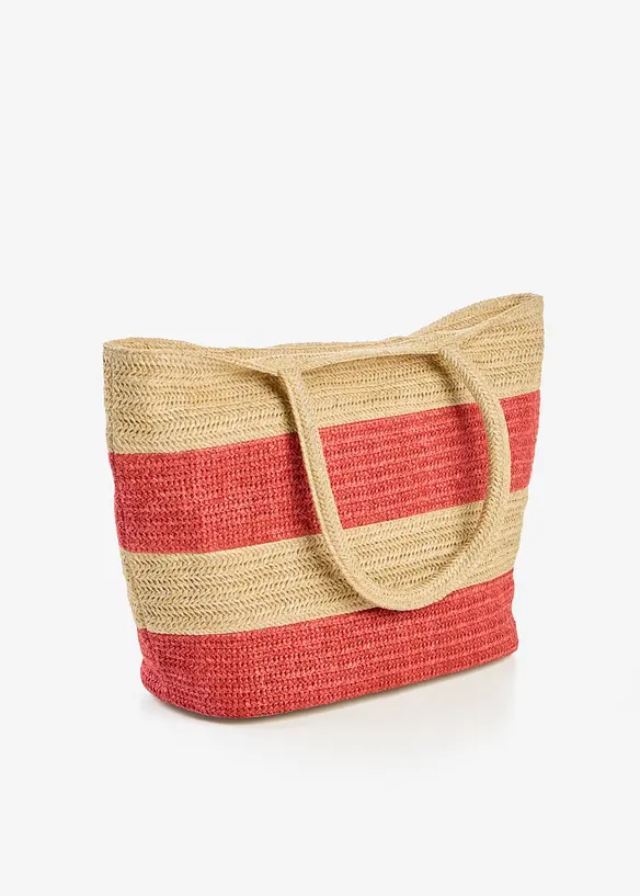 Shoppingv&auml;ska med halmlook, bonprix