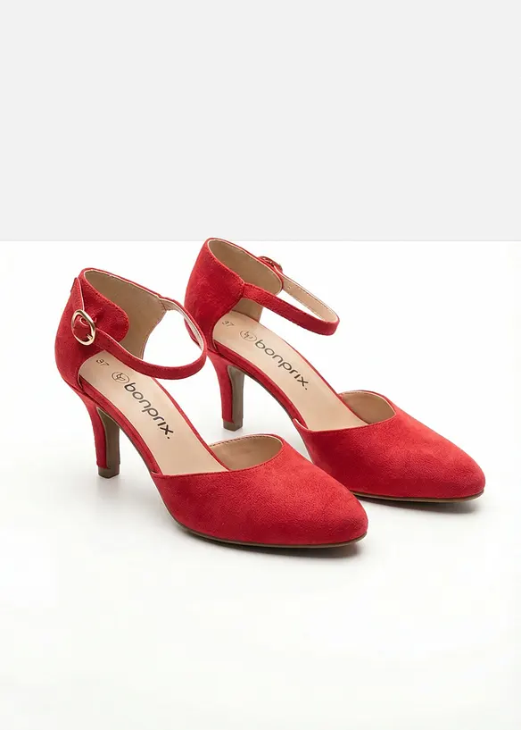 Pumps med remmar och smal klack, bonprix
