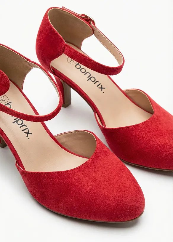 Pumps med remmar och smal klack, bonprix