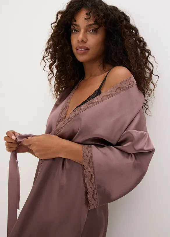 Kimono i satin, bonprix