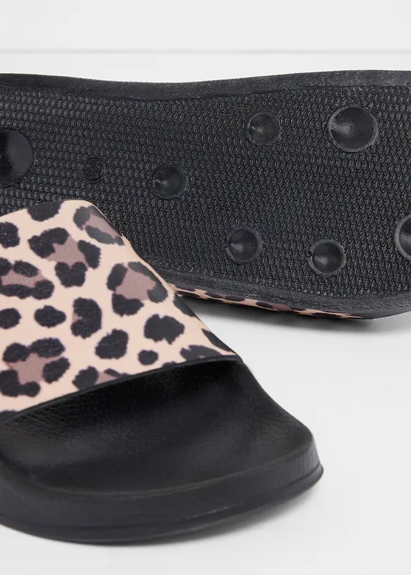 Toffla med leopardm&ouml;nster, bonprix