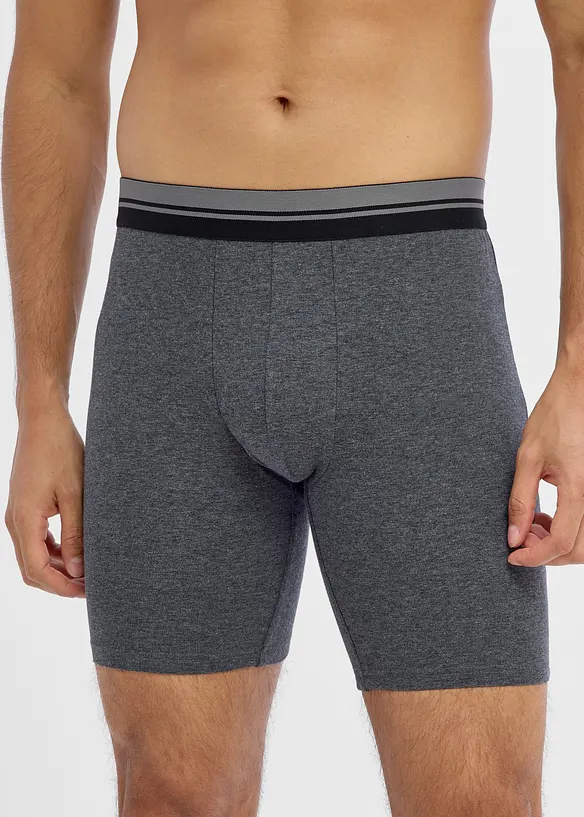 L&aring;nga boxershorts med bomull (2-pack), bonprix