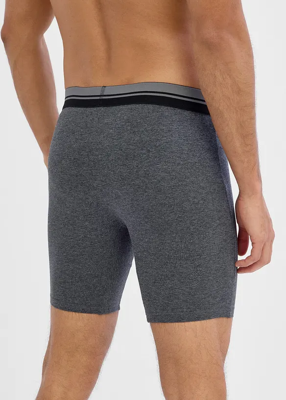 L&aring;nga boxershorts med bomull (2-pack), bonprix