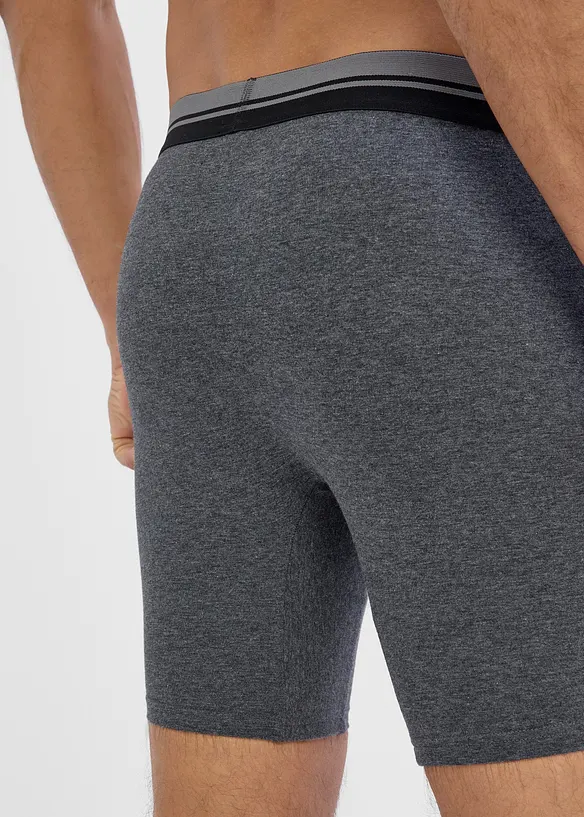 L&aring;nga boxershorts med bomull (2-pack), bonprix