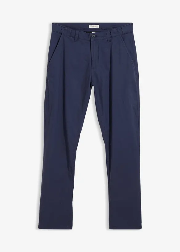 Chinos i linneblandning, normal passform, raka ben, bonprix