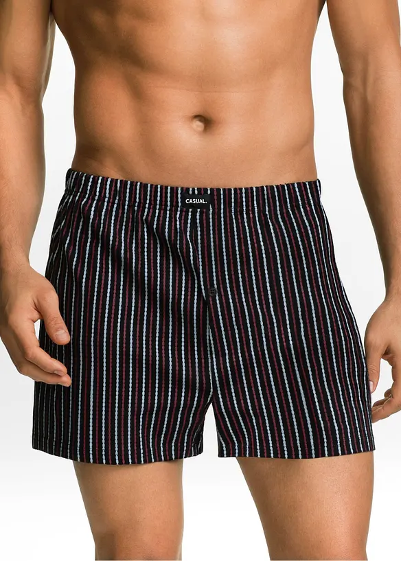 Lediga jerseyboxershorts i bomull (3-pack), bonprix
