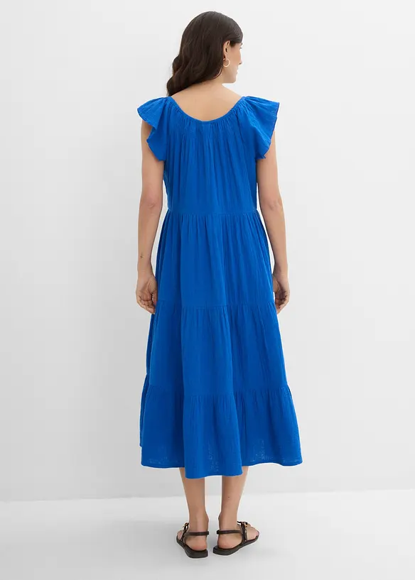 Kl&auml;nning av luftig muslin, bonprix
