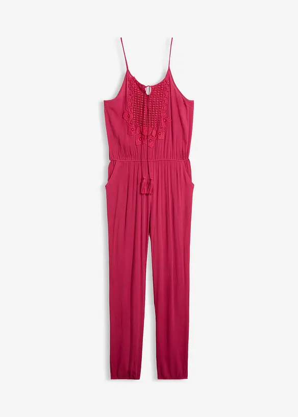 Jumpsuit i viskosmaterial med struktur, bonprix