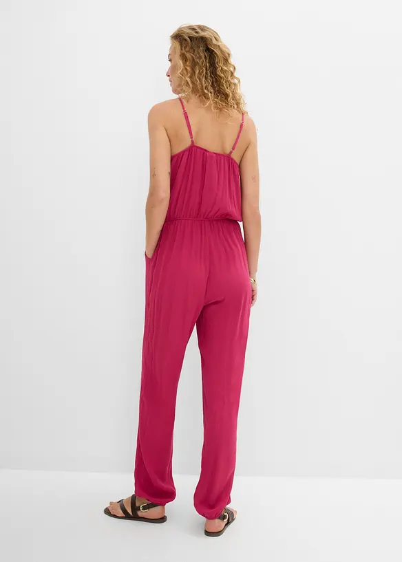 Jumpsuit i viskosmaterial med struktur, bonprix