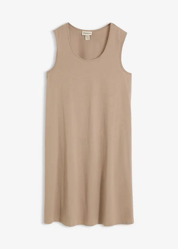 Kort A-linjeformad jerseykl&auml;nning, bonprix