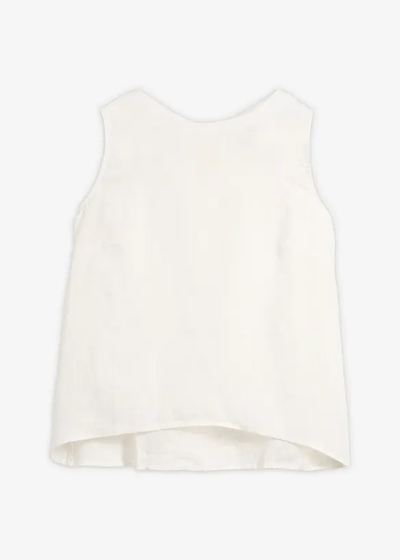 Blustopp av lin, bonprix