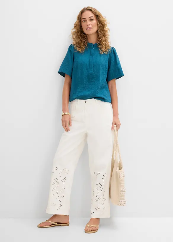 Blus i viskosmix, bonprix