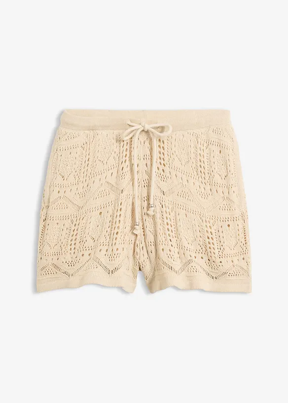 H&aring;lm&ouml;nstrade shorts av bomullsmix, bonprix