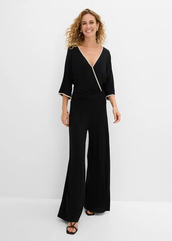 Jumpsuit i f&ouml;ljsam viskos, bonprix
