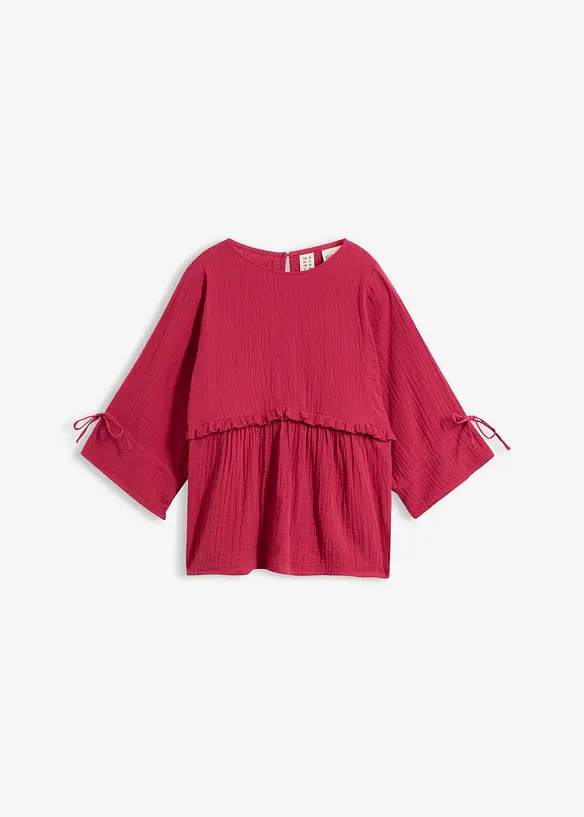 Blustopp av luftig muslin, bonprix