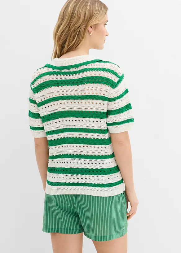 Stickad jumper, bonprix