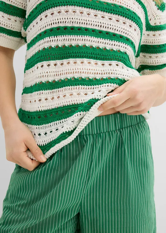 Stickad jumper, bonprix