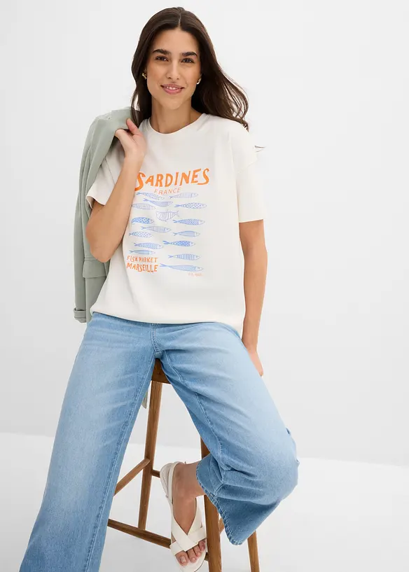 T-shirt av stabil, ekologisk bomull, bonprix