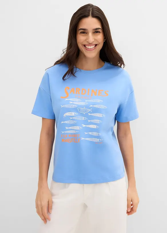 T-shirt av stabil, ekologisk bomull, bonprix