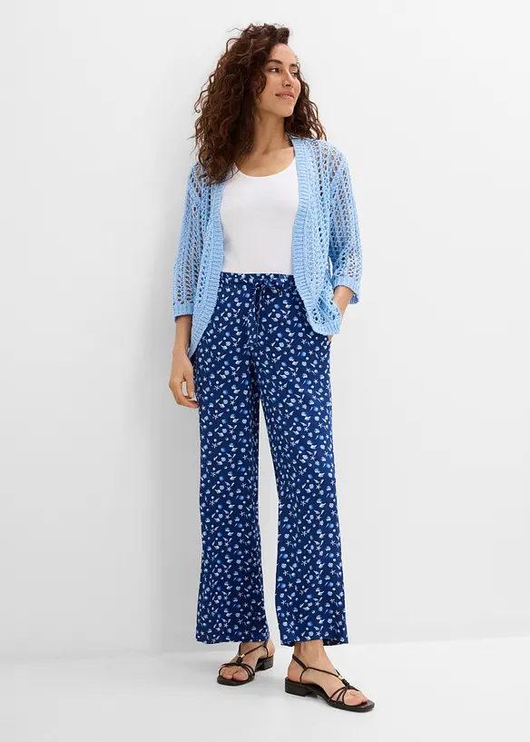 H&aring;lm&ouml;nstrad cardigan med paljetter, bonprix
