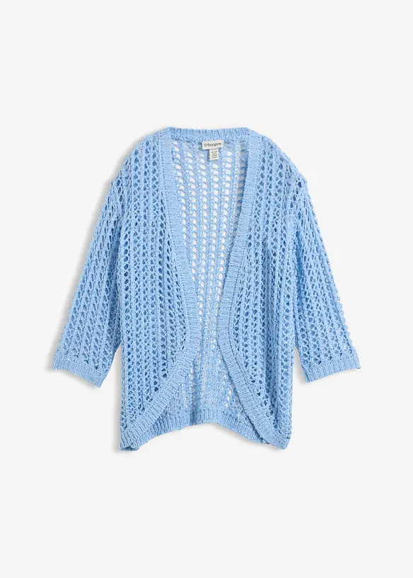 H&aring;lm&ouml;nstrad cardigan med paljetter, bonprix