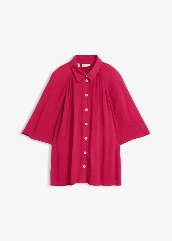 Oversizeblus i viskos med struktur, bonprix