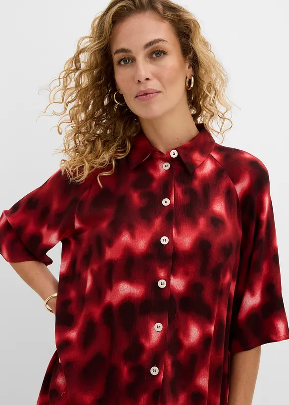 Oversizeblus i viskos med struktur, bonprix