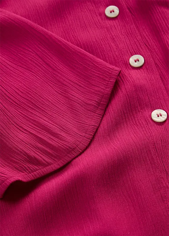 Oversizeblus i viskos med struktur, bonprix