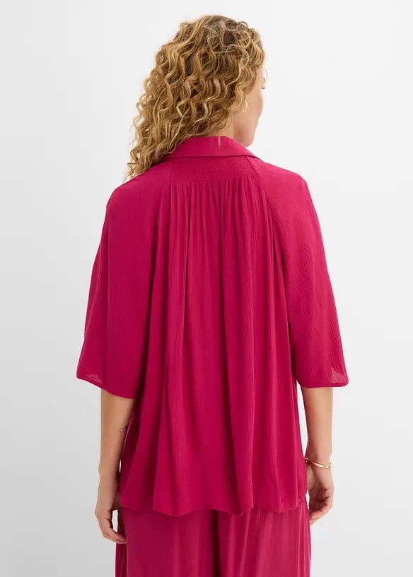 Oversizeblus i viskos med struktur, bonprix